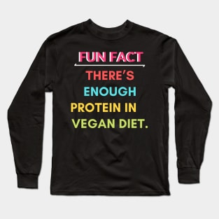 Vegan tee design Long Sleeve T-Shirt